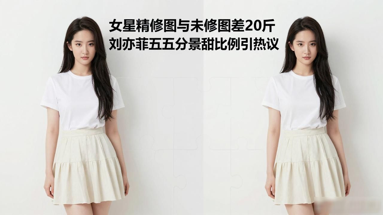 娱乐圈女星精修图未修图对比_女明星清新图_女神身材短板曝光